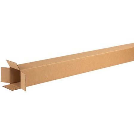 BOX PACKAGING Tall Cardboard Corrugated Boxes, 4"L x 4"W x 60"H, Kraft 4460